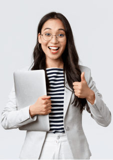 Successful Woman With a Laptop